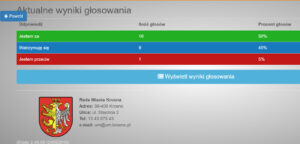 Zrzut ekranu - Wyniki w systemie głosowania