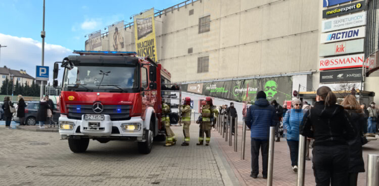 Pożar w galerii Nowy Świat w Rzeszowie