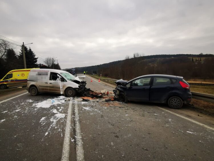 Wypadek na DK19 w Babicy. Obaj kierowcy w szpitalu (aktualizacja) 1 - Polskie Radio Rzeszów Fot. OSP w Wyżnem