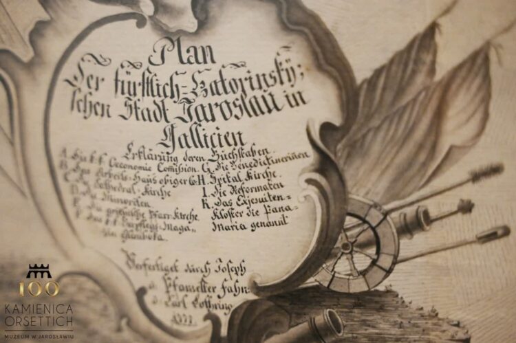 Unikatowy plan Jarosławia z 1777 roku w Muzeum Kamienicy Orsettich