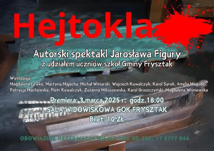 „Hejtokla” – wstrząsający spektakl o szkolnym hejcie