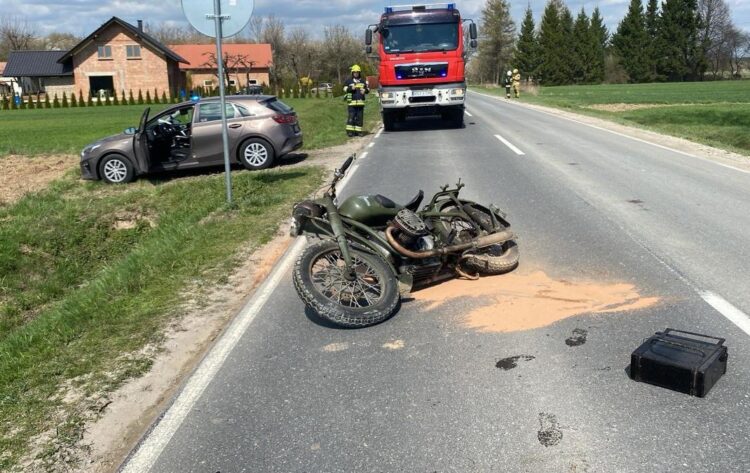 Pijany motocyklista wjechał w ciągnik rolniczy 1 - Polskie Radio Rzeszów Pijany motocyklista wjechał w ciągnik rolniczy