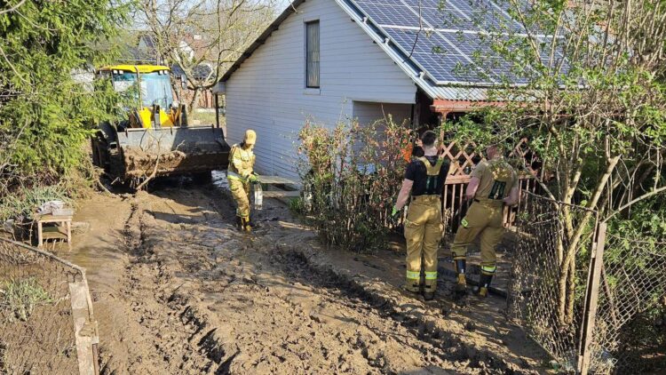 Po świętach w Pawłosiowie ruszą dalsze prace związane z usuwaniem skutków ulewy