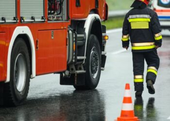 Wypadek na autostradzie A4 na węźle Rzeszów Wschód. Droga całkowicie zablokowana