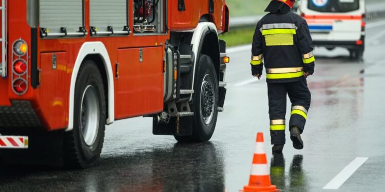 Wypadek na autostradzie A4 na węźle Rzeszów Wschód. Droga całkowicie zablokowana