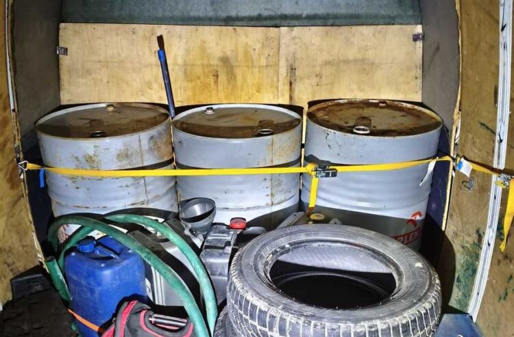 Kradzież paliwa z lokomotywy