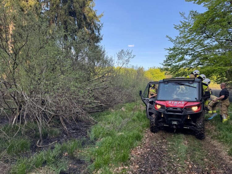 Pożar torfowiska i poszycia leśnego w Beskidzie ugaszony . Aktualizacja (Zdjęcia)