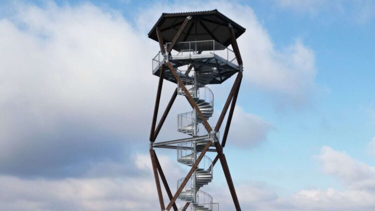 Nowa atrakcja turystyczna w Krzywczy. Wieża widokowa dostępna dla mieszkańców i turystów