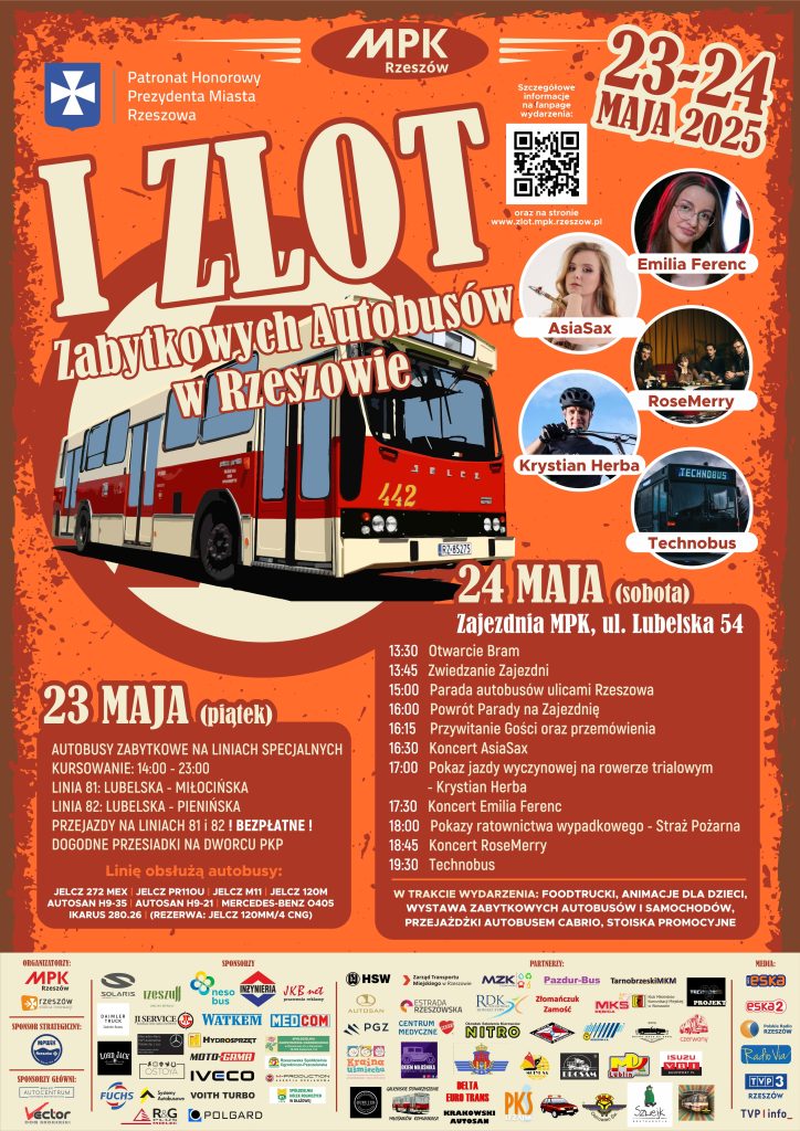 Historyczne autobusy w Rzeszowie – I Zlot Zabytkowych Autobusów z przejazdami i wielką paradą - Polskie Radio Rzeszów