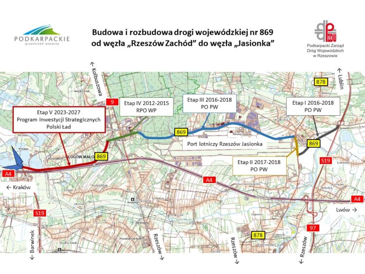 Nowa droga wojewódzka 869 ruszyła z budową: będzie lepszy dojazd do lotniska
