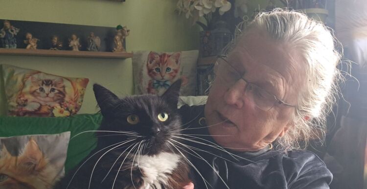 Zofia Zalewska-Mrówka, miłośniczka kotów z Bieszczadów