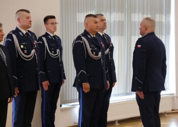 Podinspektor Daniel Lendzio nowym Komendantem Miejskim Policji w Krośnie