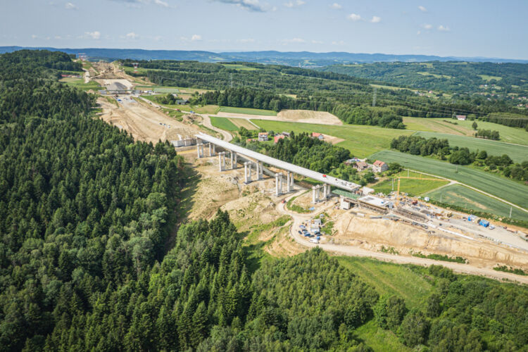 Postępy budowy S19, odcinek Babica – Jawornik [ZDJĘCIA, WIDEO]