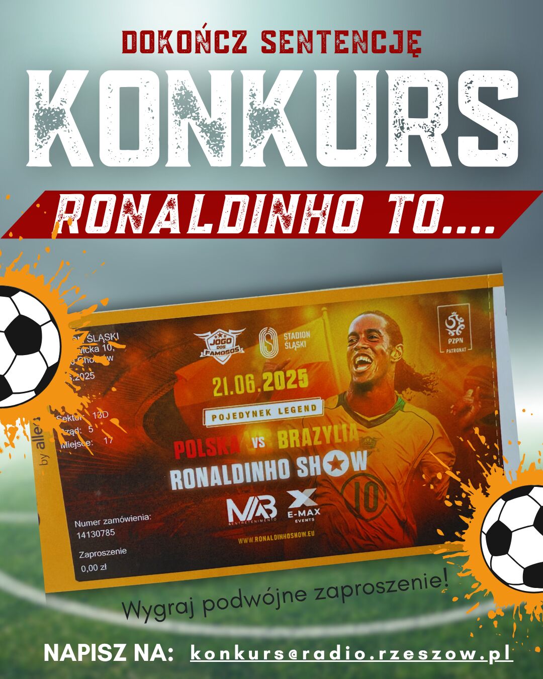 Kim dla Ciebie jest Ronaldinho? [KONKURS] - Polskie Radio Rzeszów