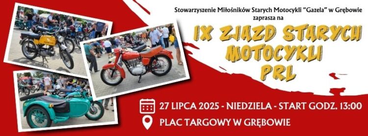 Unikalne motocykle WSK, a nawet symulatory rodeo czekają na uczestników IX Zjazdu Miłośników Motocykli PRL