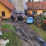 Pożar kampera w Wysokiej w powiecie łańcuckim - Polskie Radio Rzeszów