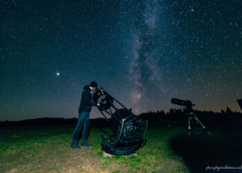 Park Gwiezdnego Nieba w Bieszczadach. Można stąd obserwować ponad 7 tysięcy gwiazd