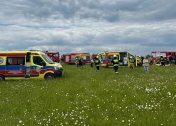 Policja prosi o udostępnienie prywatnych nagrań z wypadku na lotnisku w Krośnie