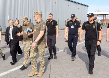 Japońska delegacja z wizytą na przejściu granicznym Korczowa-Krakowiec