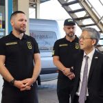 Japońska delegacja z wizytą na przejściu granicznym Korczowa-Krakowiec - Polskie Radio Rzeszów