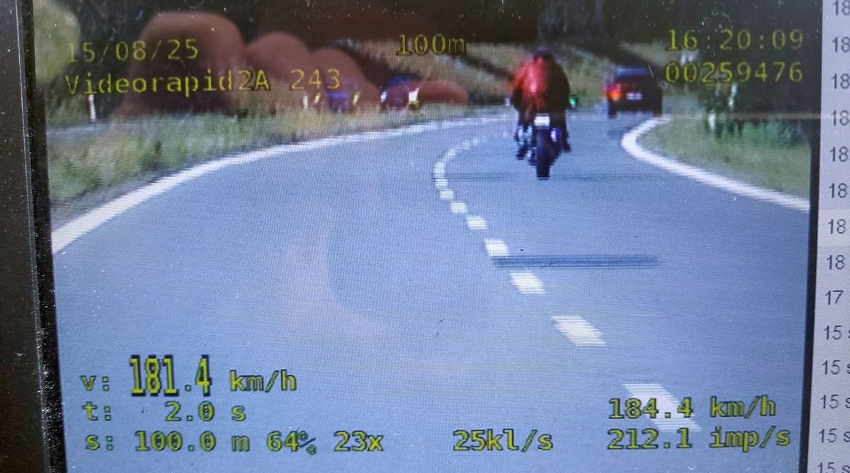 48-letni motocyklista jechał tarnobrzeską Wisłostradą z prędkością 181 km/h