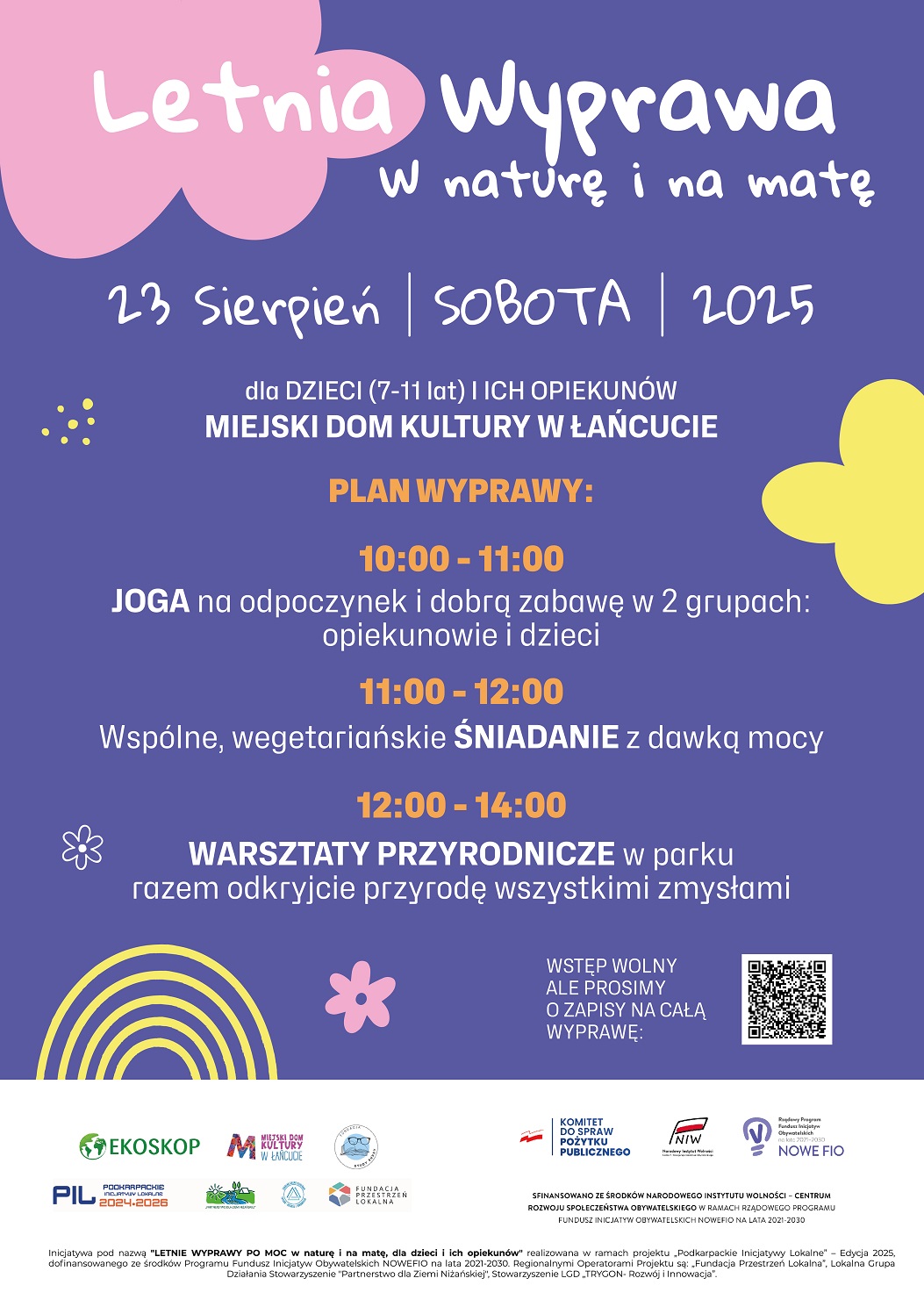 Łańcut: "Letnia wyprawa po moc w naturę i na matę" - rusza druga edycja letnich warsztatów - Polskie Radio Rzeszów