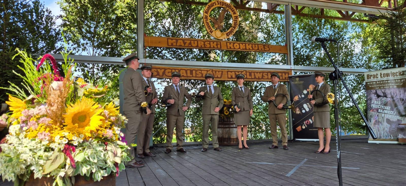 Leśnicy z Podkarpacia na podium mazurskiego konkursu sygnalistów