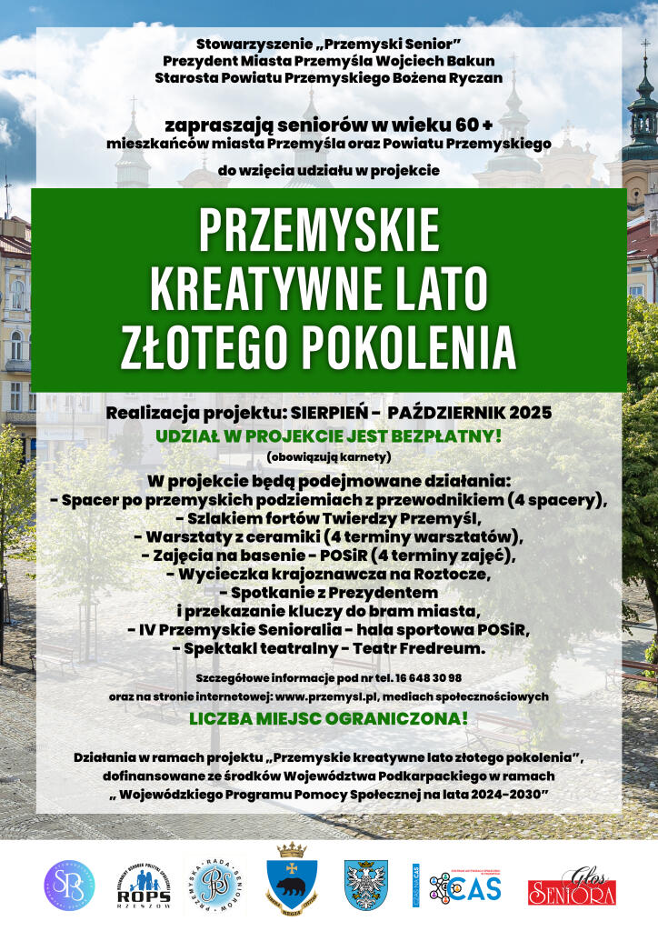 "Przemyskie Kreatywne Lato Złotego Pokolenia" - projekt realizują członkowie stowarzyszenia „Przemyski Senior” 2 - Polskie Radio Rzeszów "Przemyskie Kreatywne Lato Złotego Pokolenia" - projekt realizują członkowie stowarzyszenia „Przemyski Senior” - Polskie Radio Rzeszów