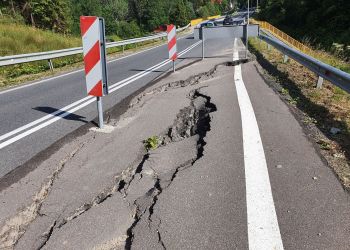15 milionów złotych na stabilizację osuwiska w Cisnej – projekt wchodzi w fazę realizacji [ZDJĘCIA]