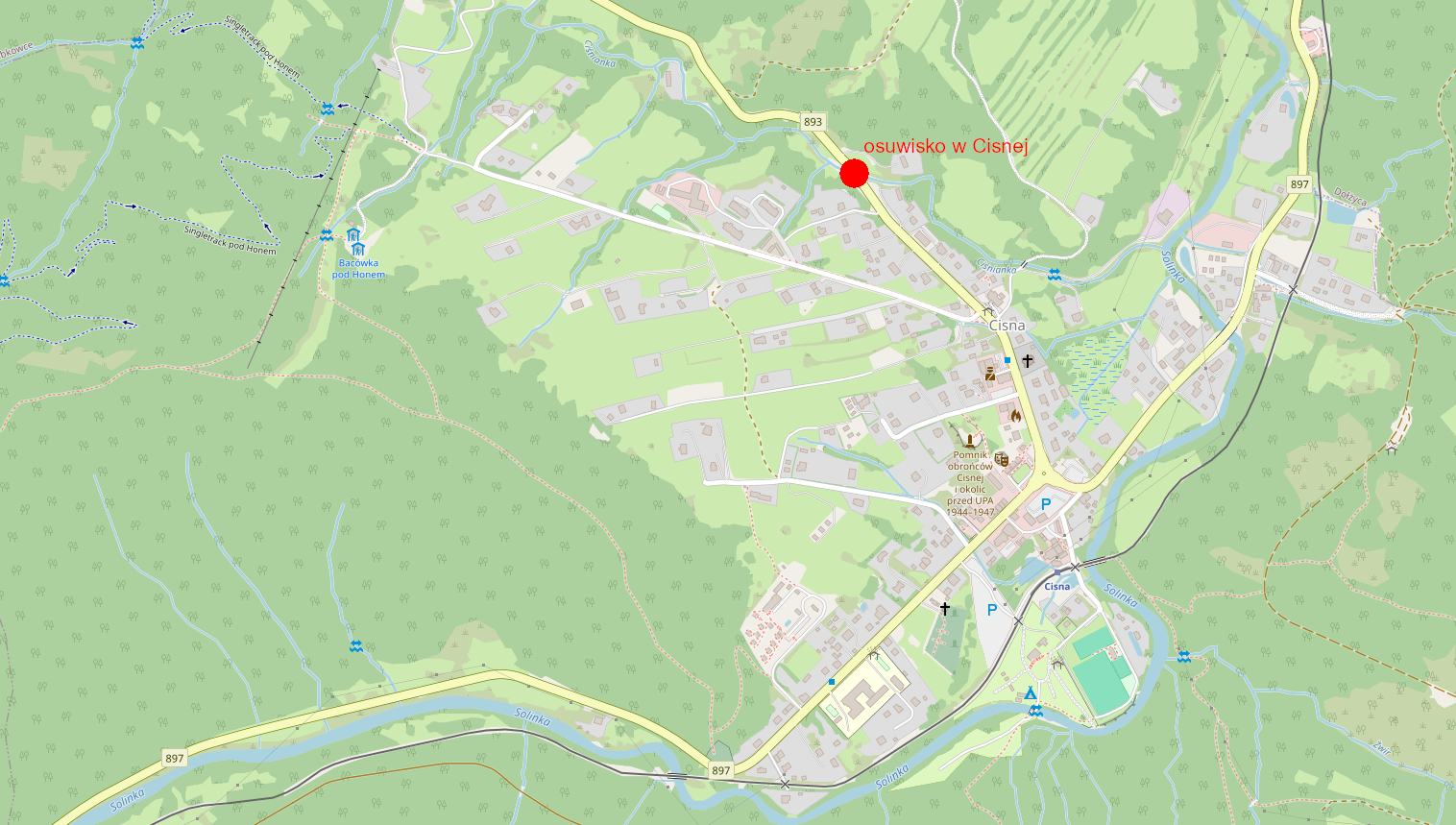 15 milionów złotych na stabilizację osuwiska w Cisnej – projekt wchodzi w fazę realizacji [ZDJĘCIA] - Polskie Radio Rzeszów