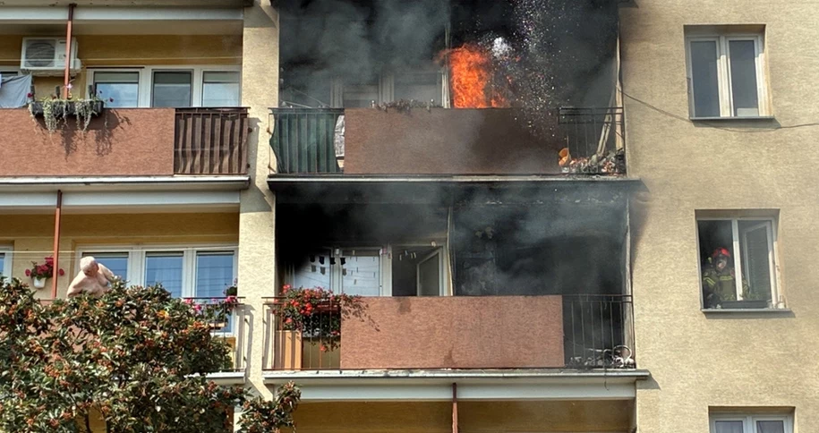 Zakończono akcję gaszenia pożaru w Stalowej Woli