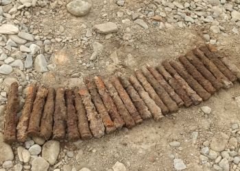 Podczas prac ziemnych w Dynowie znaleziono pociski z okresu II wojny światowej