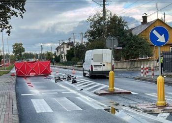 Śmiertelne potrącenie rowerzysty w Turbi