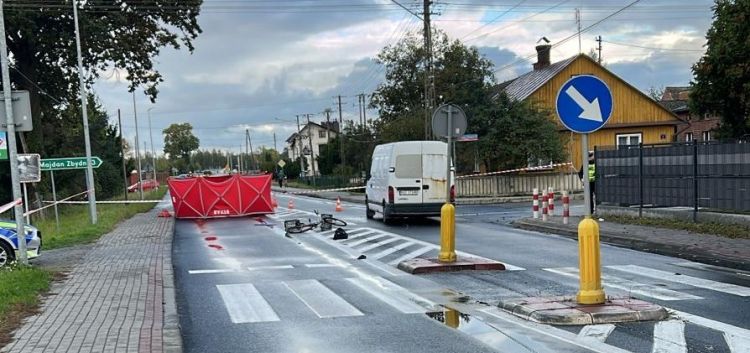 Śmiertelne potrącenie rowerzysty w Turbi