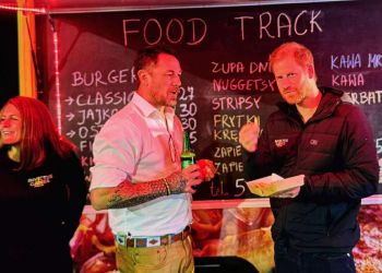 Książe Harry odwiedził Ukrainę. Po drodze zatrzymał się w Medyce