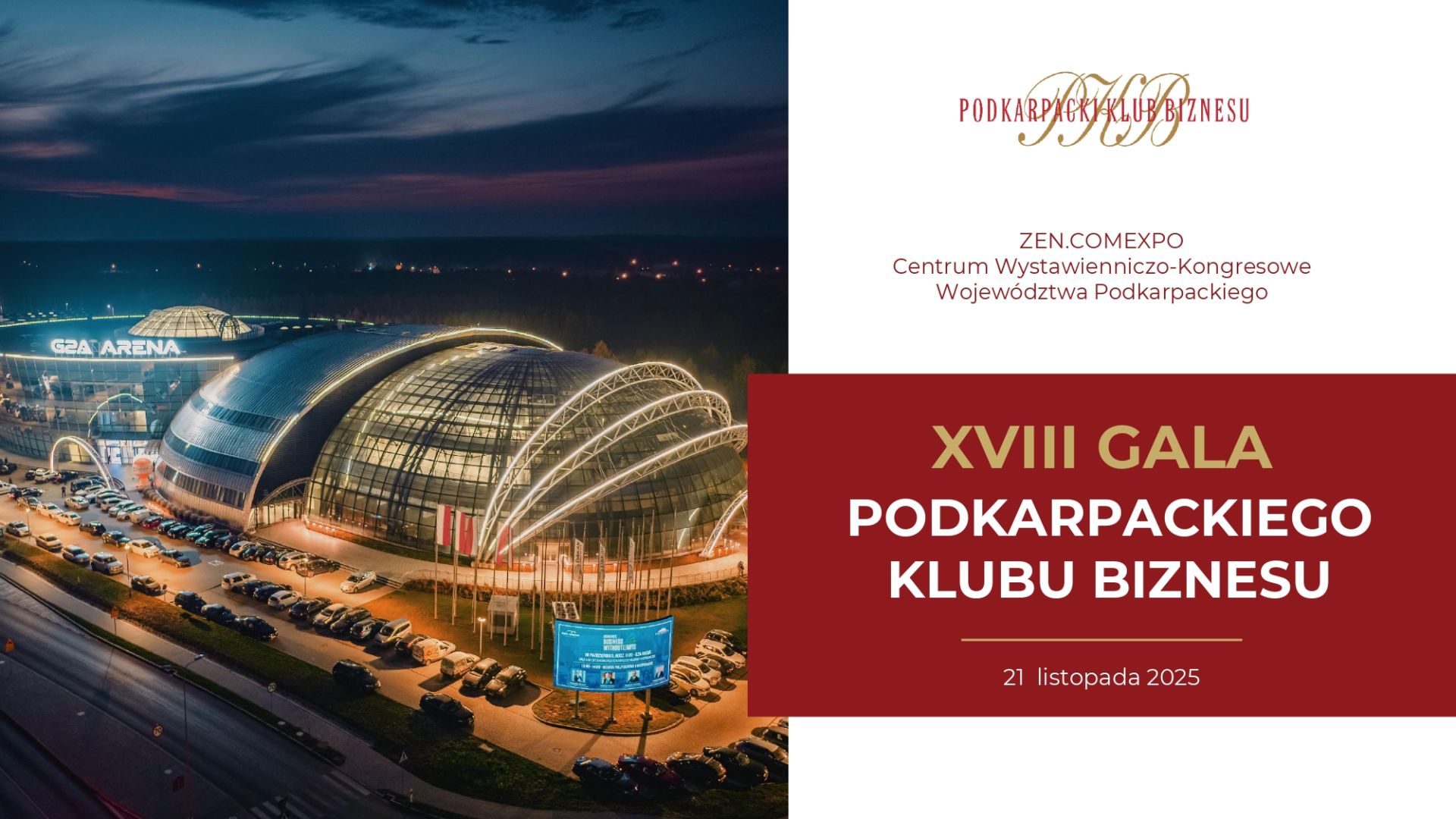 Gala Podkarpackiego Klubu Biznesu po raz 18. odbędzie się dziś (21.11) w Jasionce - Polskie Radio Rzeszów