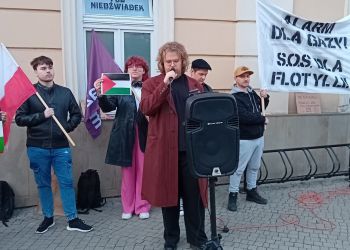 Solidarni z członkami flotylli z pomocą dla Strefy Gazy. Demonstracje w Przemyślu i Rzeszowie