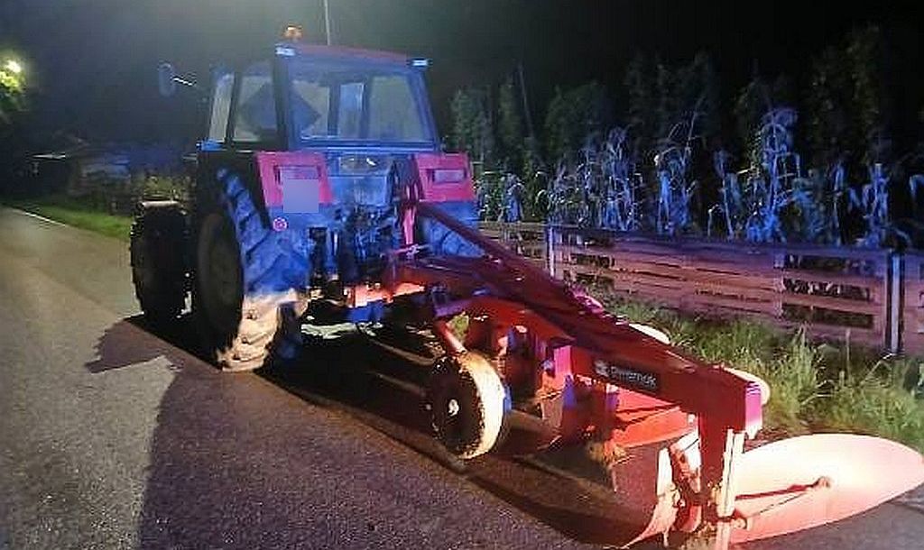 Zatrzymany pijany kierowca traktora w Węgierce. Grozi mu do 3 lat więzienia