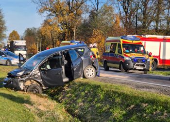 Wypadek w Dulczy Wielkiej – cztery osoby trafiły do szpitala [ZDJĘCIA]