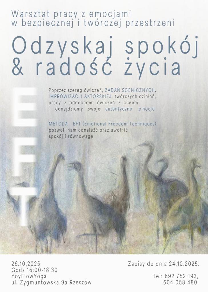 Monika Homa o warsztatach pracy z emocjami i metodzie EFT - Polskie Radio Rzeszów