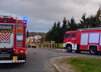 Potrącenie rowerzysty w Humniskach. Sprawca nie ustąpił pierwszeństwa [ZDJĘCIA]