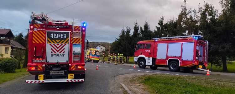 Potrącenie rowerzysty w Humniskach. Sprawca nie ustąpił pierwszeństwa [ZDJĘCIA]