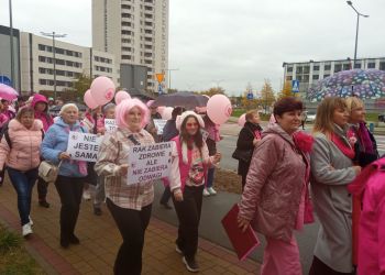 Różowy Marsz w Stalowej Woli promował profilaktykę raka piersi