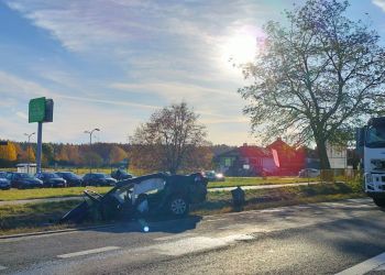 Jedna osoba ranna w wypadku w Głogowie Małopolskim [AKTUALIZACJA]