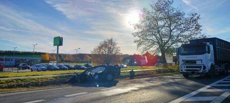 Jedna osoba ranna w wypadku w Głogowie Małopolskim [AKTUALIZACJA]