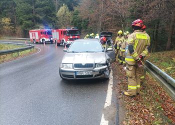 Wypadek w Przysietnicy na drodze do Izdebek. Obowiązuje ruch wahadłowy