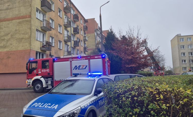 Wybuchu gazu w bloku mieszkalnym w Braniewie – mieszkańcy ewakuowani do hotelu