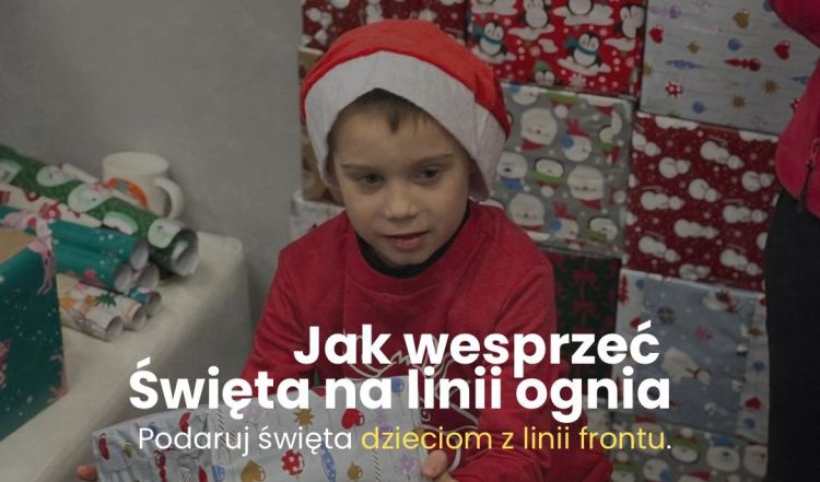 Święta bez Taty. Fundacja UNITERS zbiera dary dla dzieci żyjących przy linii frontu