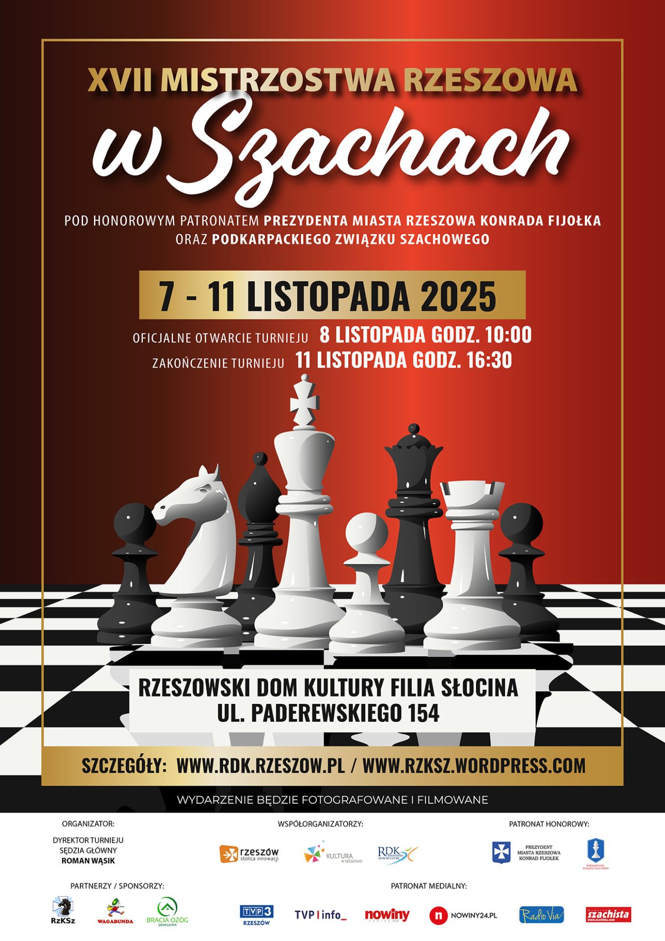 Zbliżają się XVII Mistrzostwa Rzeszowa w Szachach - Polskie Radio Rzeszów