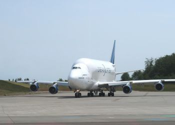 Samoloty An-124 Rusłan na lotnisku w Rzeszowie